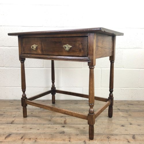 fig 1. Early 20th Century Oak Side table