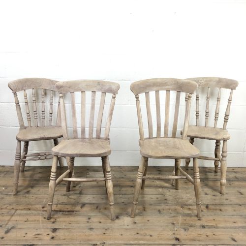 Set of Four Antique Mix and Match Farmhouse Chairs