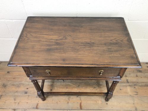fig 1. Early 20th Century English Oak Side Table