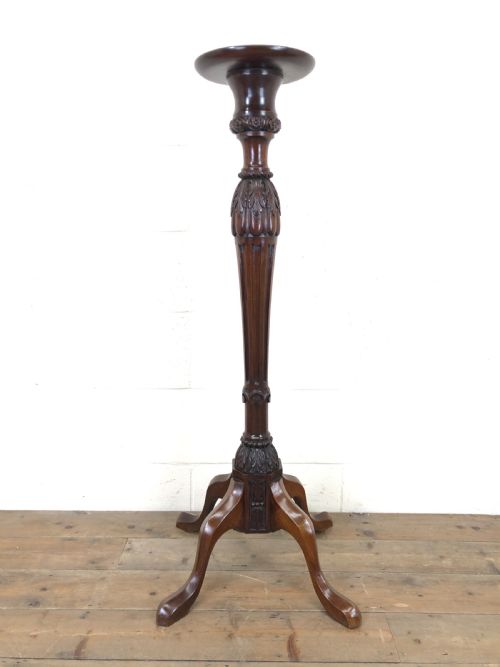 Antique Mahogany Plant Stand