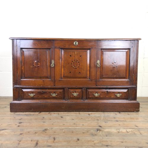 18th Century Oak Coffer Cupboard