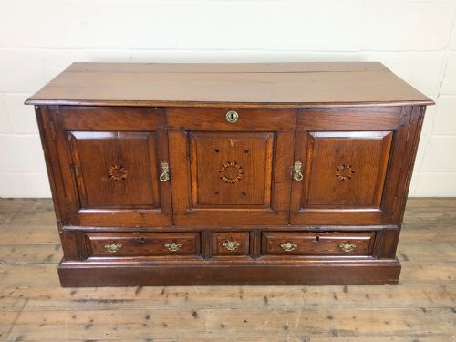 fig 1. 18th Century Oak Coffer Cupboard
