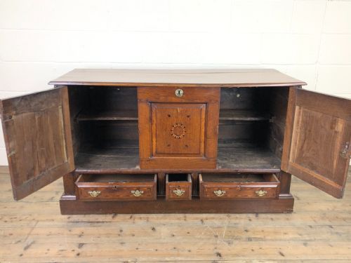 fig 2. 18th Century Oak Coffer Cupboard