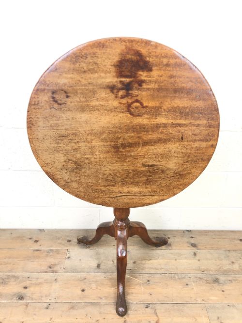 fig 1. Antique Mahogany Snap Top Table