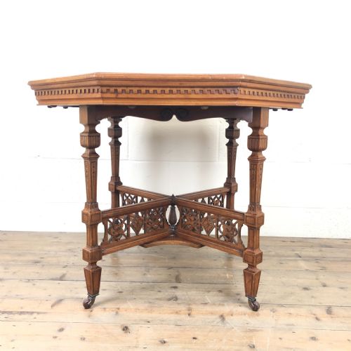 Antique Octagonal Mahogany Table