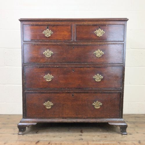 Antique Oak Country Made Chest of Drawers