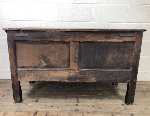 fig 1. 18th Century Carved Oak Coffer