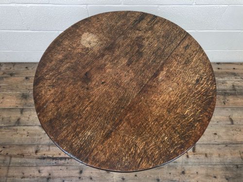 fig 2. Antique Oak Tilt Top Table