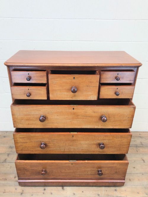 fig 1. Antique Mahogany Chest of Drawers