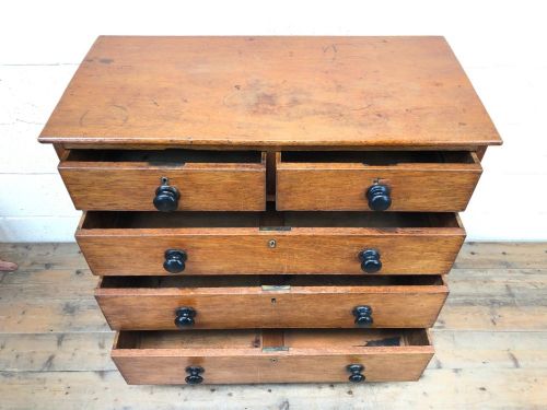 fig 2. Antique Mahogany Chest of Drawers