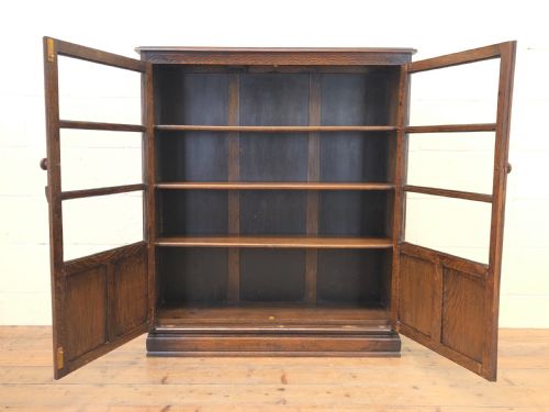 fig 2. Antique Oak Glazed Bookcase