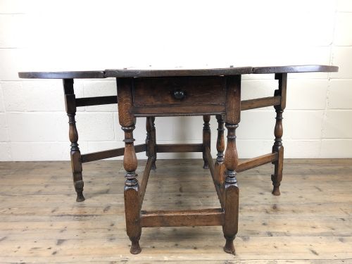 fig 5. 18th Century Oak Gate Leg Table