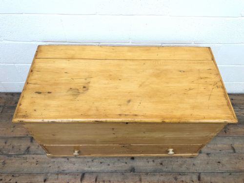 fig 1. Large 19th Century Pine Chest