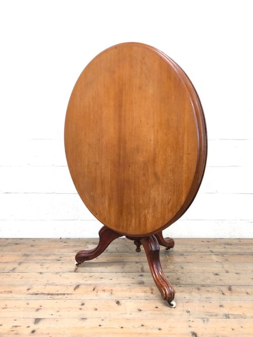 fig 1. Victorian Mahogany Circular Snap Top Table