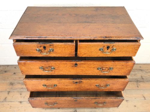fig 1. Georgian Oak Country Made Chest