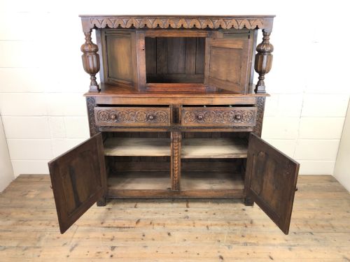 fig 2. Antique English Oak Cupboard