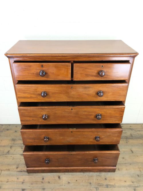 fig 2. Antique Mahogany Bedroom Chest of Drawers