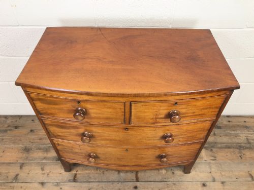fig 1. Small Antique Mahogany Chest of Drawers