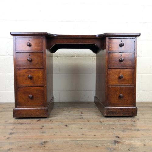 19th Century Mahogany Kneehole Writing Desk