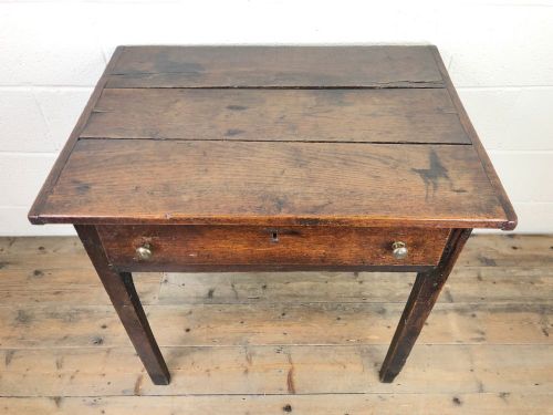 Antique 18th Century Oak Side Table