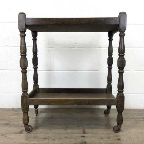 Antique Oak Drinks Trolley