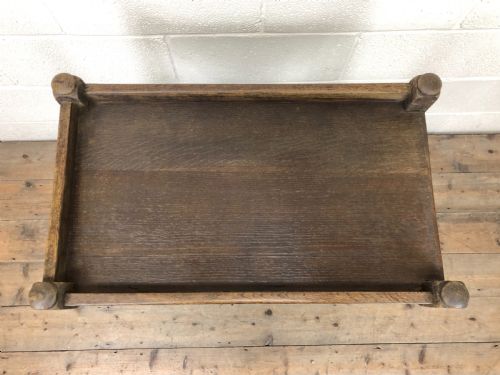 fig 1. Antique Oak Drinks Trolley