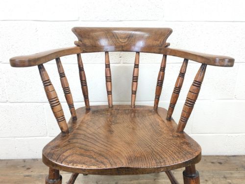 fig 2. Antique Ash and Elm Smoker's Bow Chair