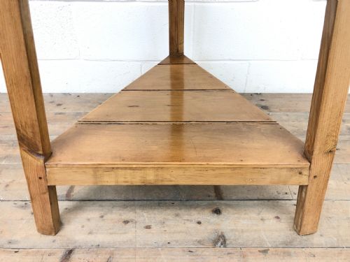fig 1. Antique Pine Tripod Side Table