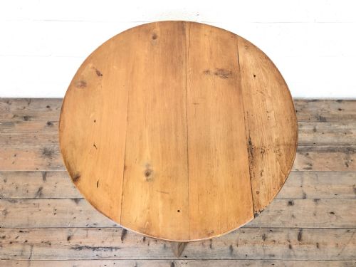 fig 2. Antique Pine Tripod Side Table
