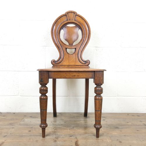 Victorian Mahogany Hall Chair