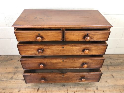 fig 2. Antique Mahogany Chest of Drawers