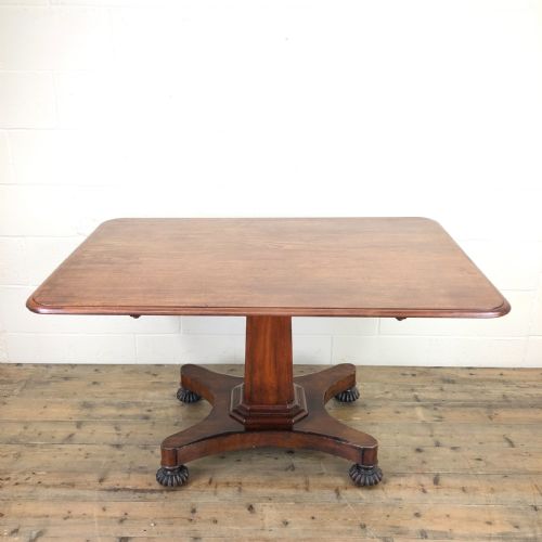 Large Victorian Mahogany Tilt Top Table