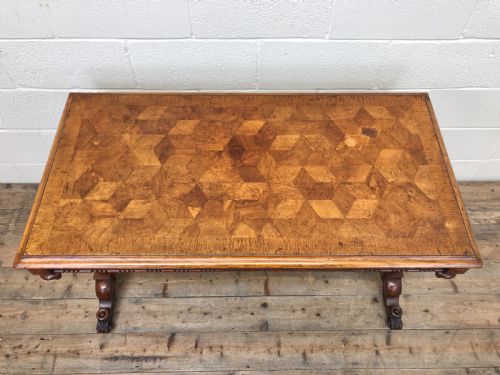 fig 1. Antique Walnut Table with Barley Twist Legs