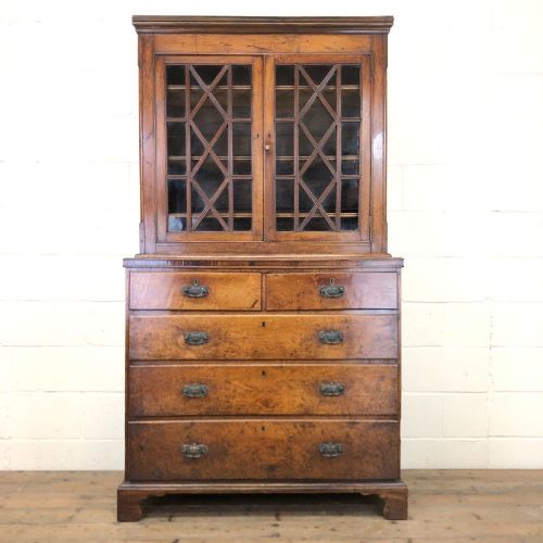 19th Century Oak Two Stage Bookcase