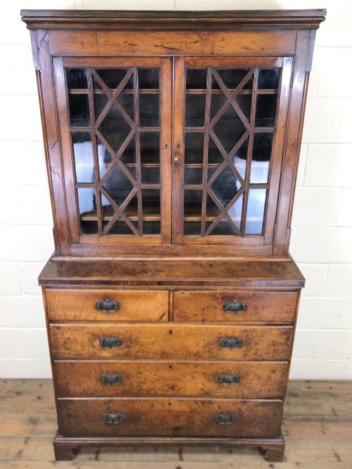 fig 1. 19th Century Oak Two Stage Bookcase