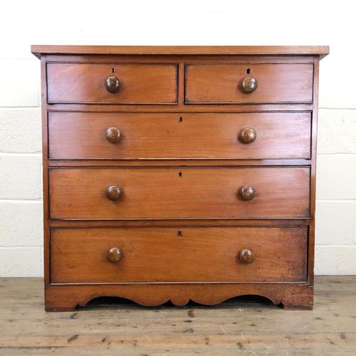 Antique Pine and Mahogany Chest of Drawers