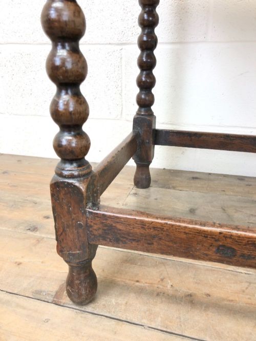 fig 1. Antique Oak Side Table