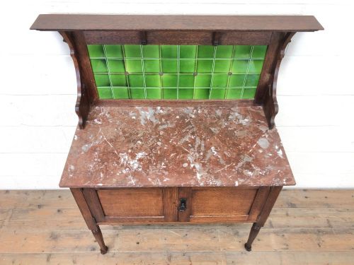 fig 1. Edwardian Marble Top Washstand