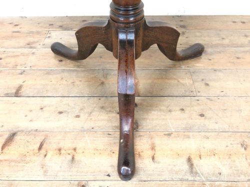fig 1. Late 18th Century Mahogany Pillar Tripod Table