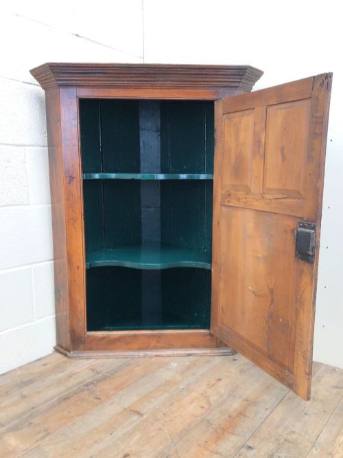 fig 2. Early 19th Century Welsh Oak Panelled Corner Cupboard