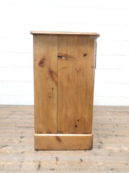 fig 1. Antique Plinth Base Pine Chest of Drawers
