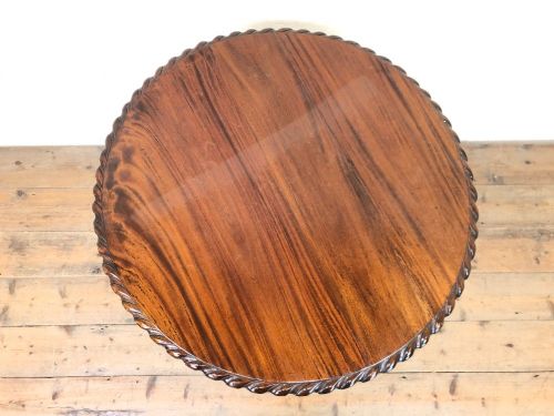 fig 1. Circular Top Pedestal Table on Tripod Base 