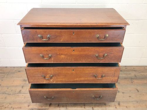 fig 1. Georgian Oak Chest of Drawers