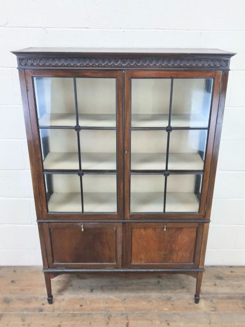 fig 1. Edwardian Mahogany Display Cabinet