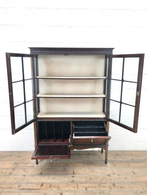 fig 2. Edwardian Mahogany Display Cabinet