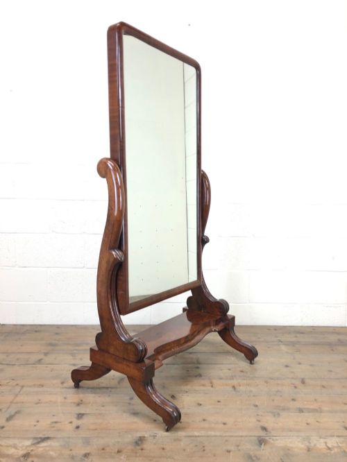 fig 1. Antique Mahogany Dressing Mirror