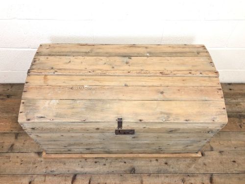fig 1. Antique Pine Dome Top Trunk