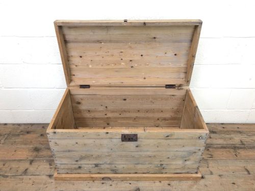 fig 2. Antique Pine Dome Top Trunk