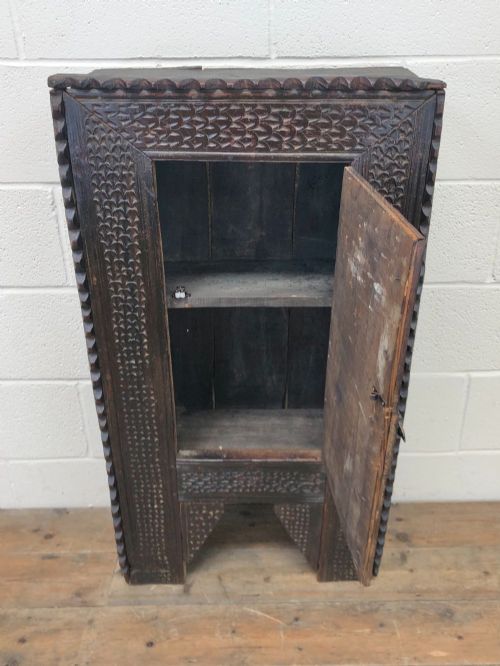 fig 1. Unusual Antique Carved Side Cupboard