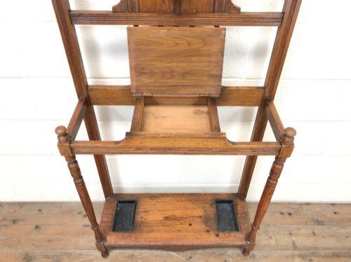 fig 1. Antique Oak Hall Stand